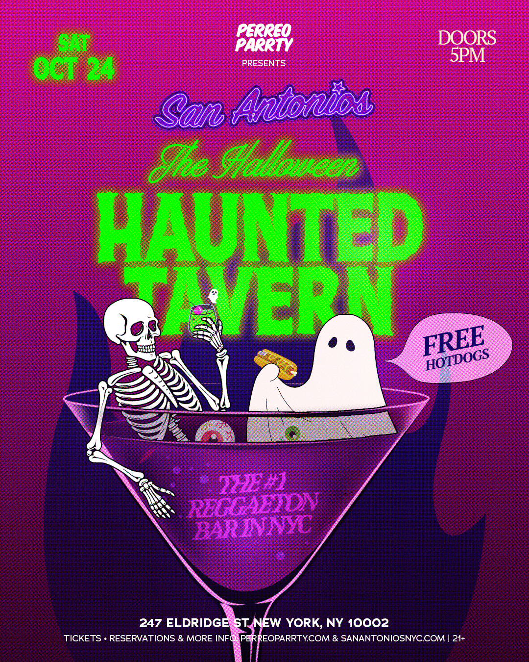 The Haunted Tavern Halloween Parrty Reggaeton Bar