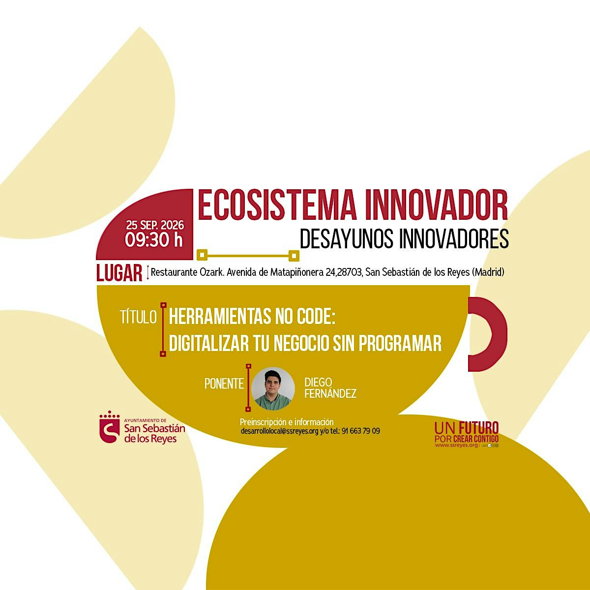 1er DESAYUNO: "HERRAMIENTAS NO CODE: DIGITALIZA TU NEGOCIO SIN PROGRAMAR"