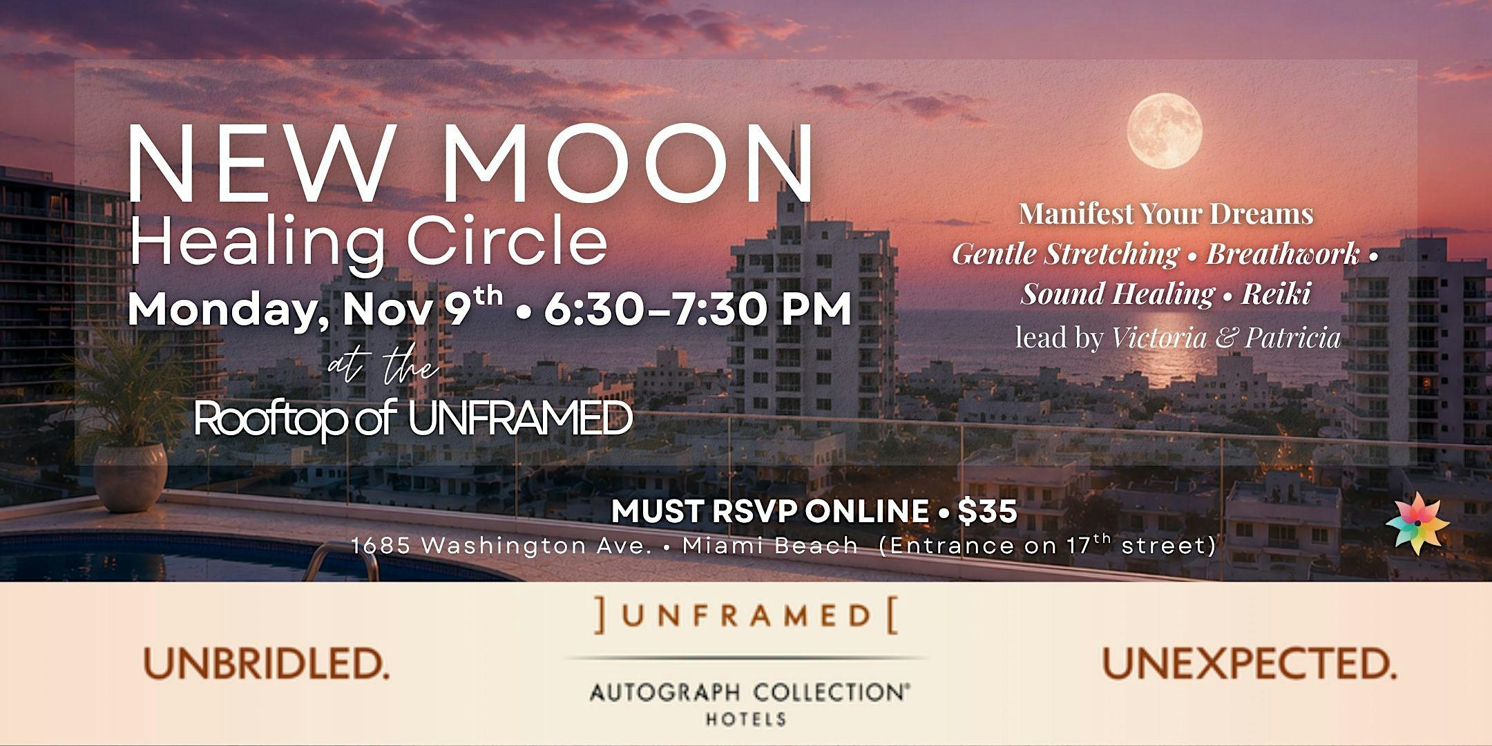 New Moon Healing Circle At Unframed Rooftop