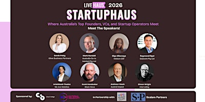StartupHaus Melbourne · Sep 2026: Where Founders, VCs & Startups Meet