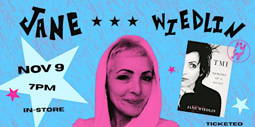 Jane Wiedlin signs TMI: Memoirs of a Go-Go