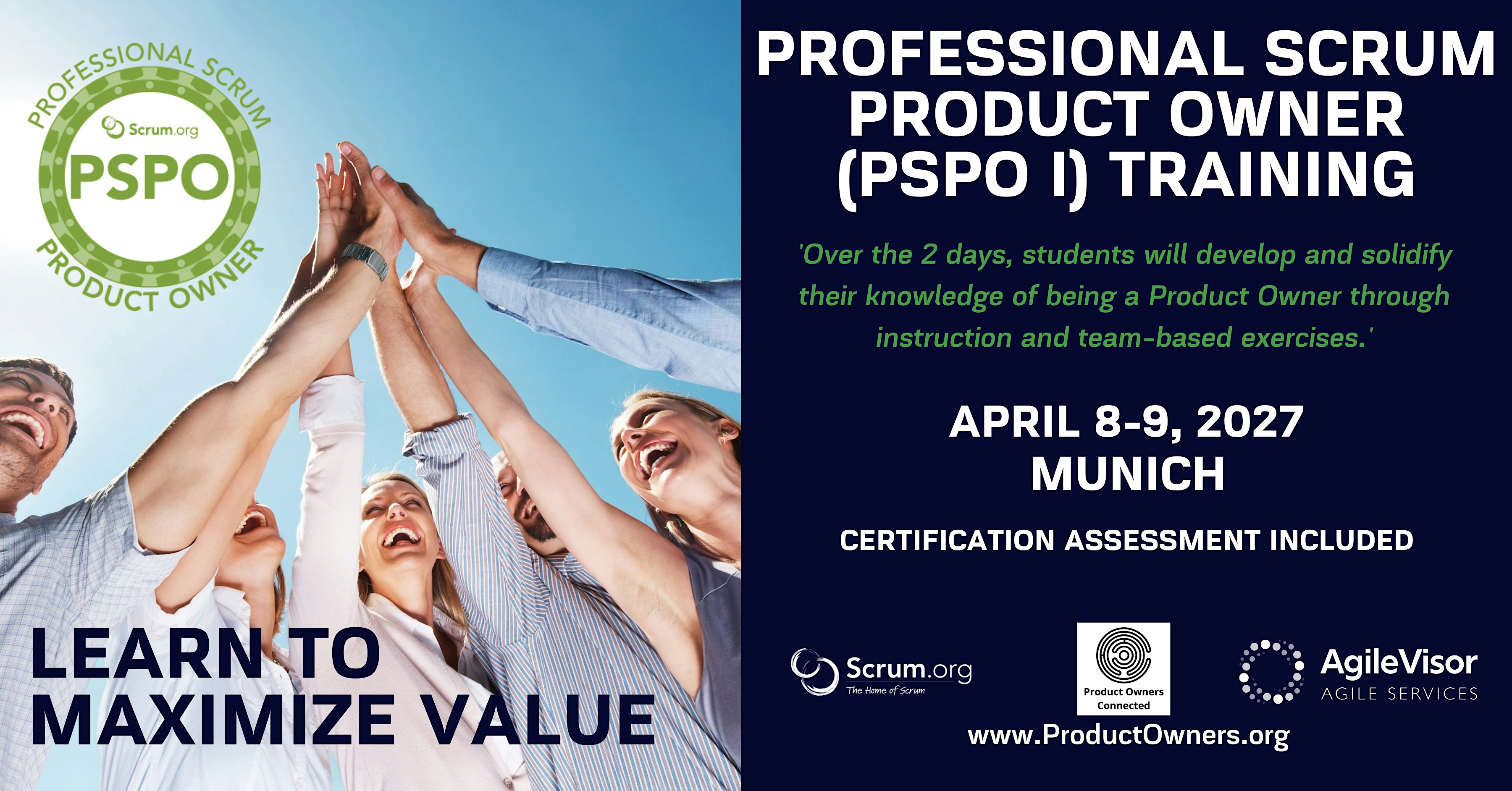 Certified Training | Professional Scrum Product Owner (PSPO)