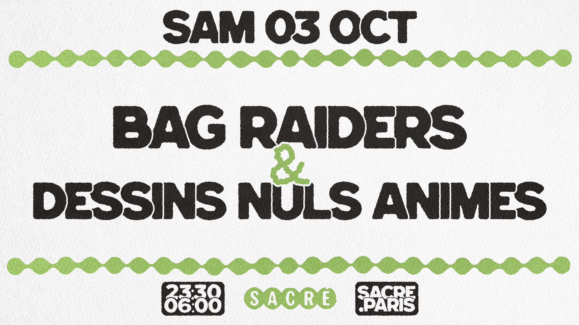 Sacré présente: Bag Raiders & Dessins Nuls Animés