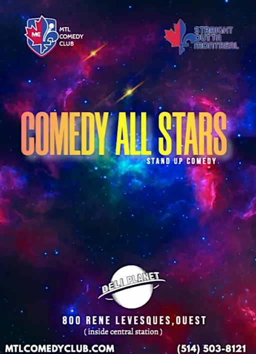 ENGLISH STAND-UP COMEDY SHOW IN THE HEART OF DOWNTOWN MONTREAL