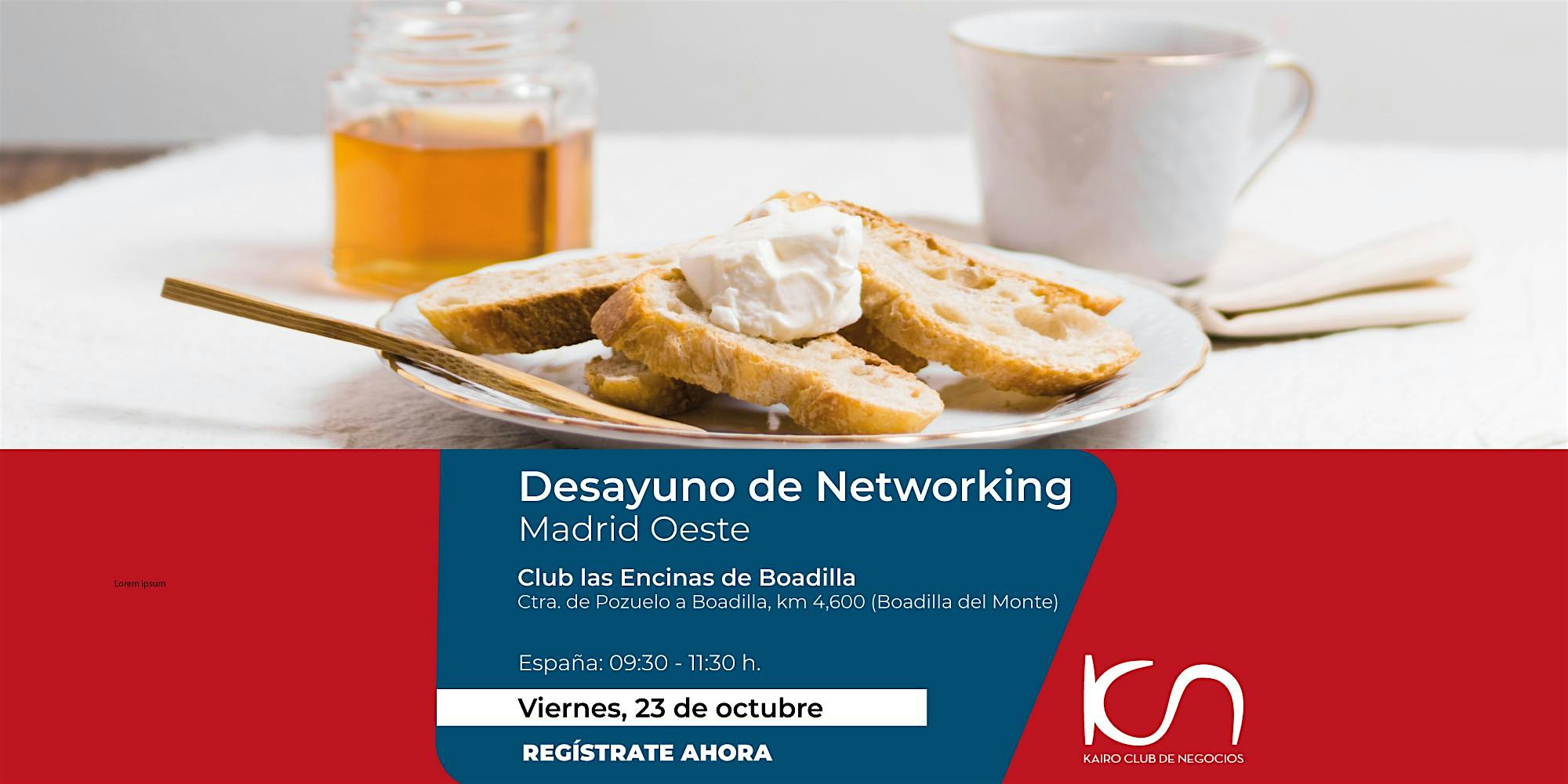 KCN Desayuno de Networking Madrid Oeste - 23 de octubre