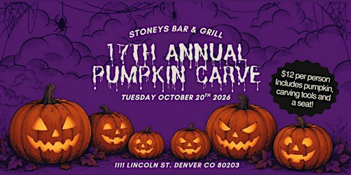 Stoney's 17th Annual Pumpkin Carve