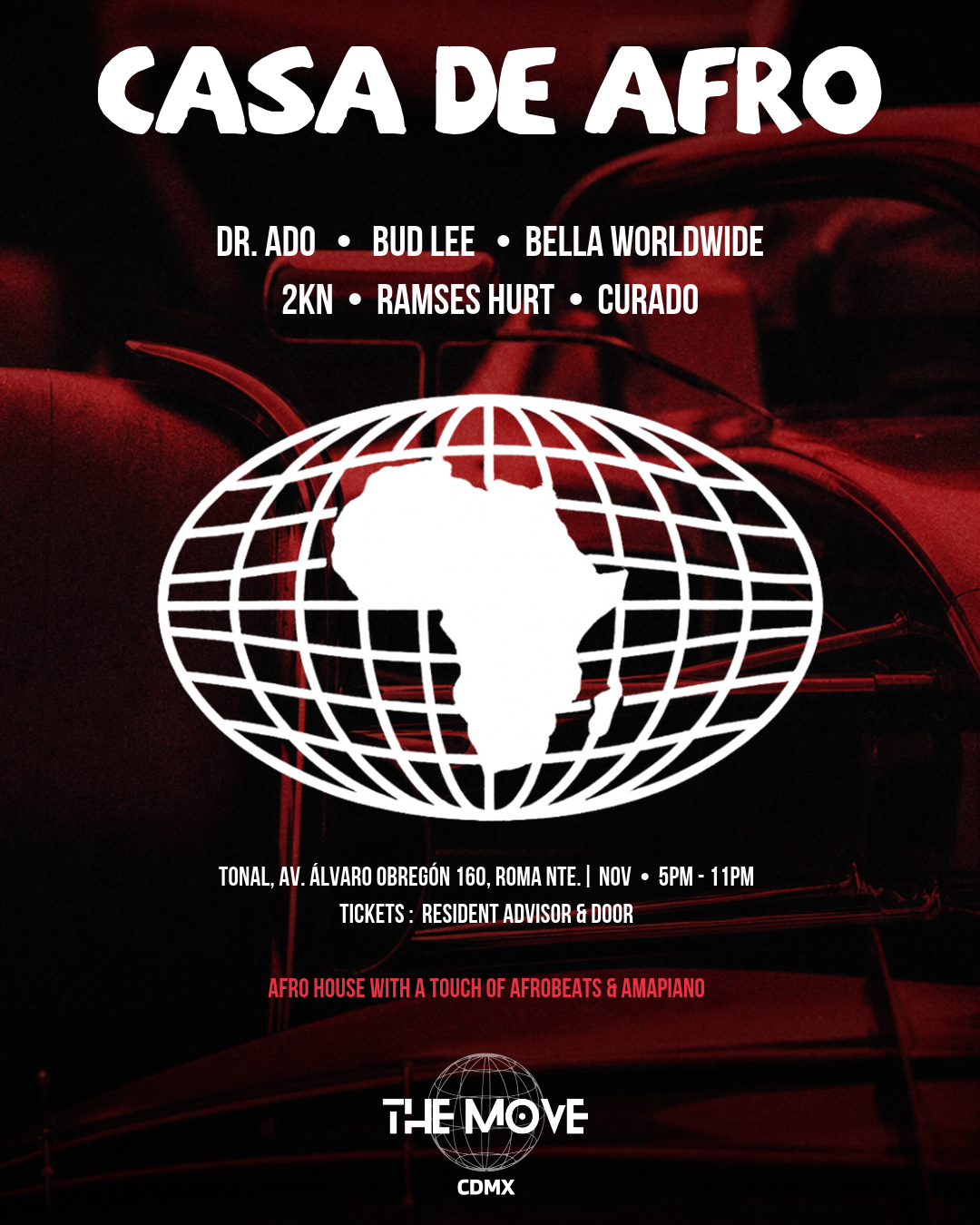 Casa De Afro - F1 Weekend - Afro House Experience