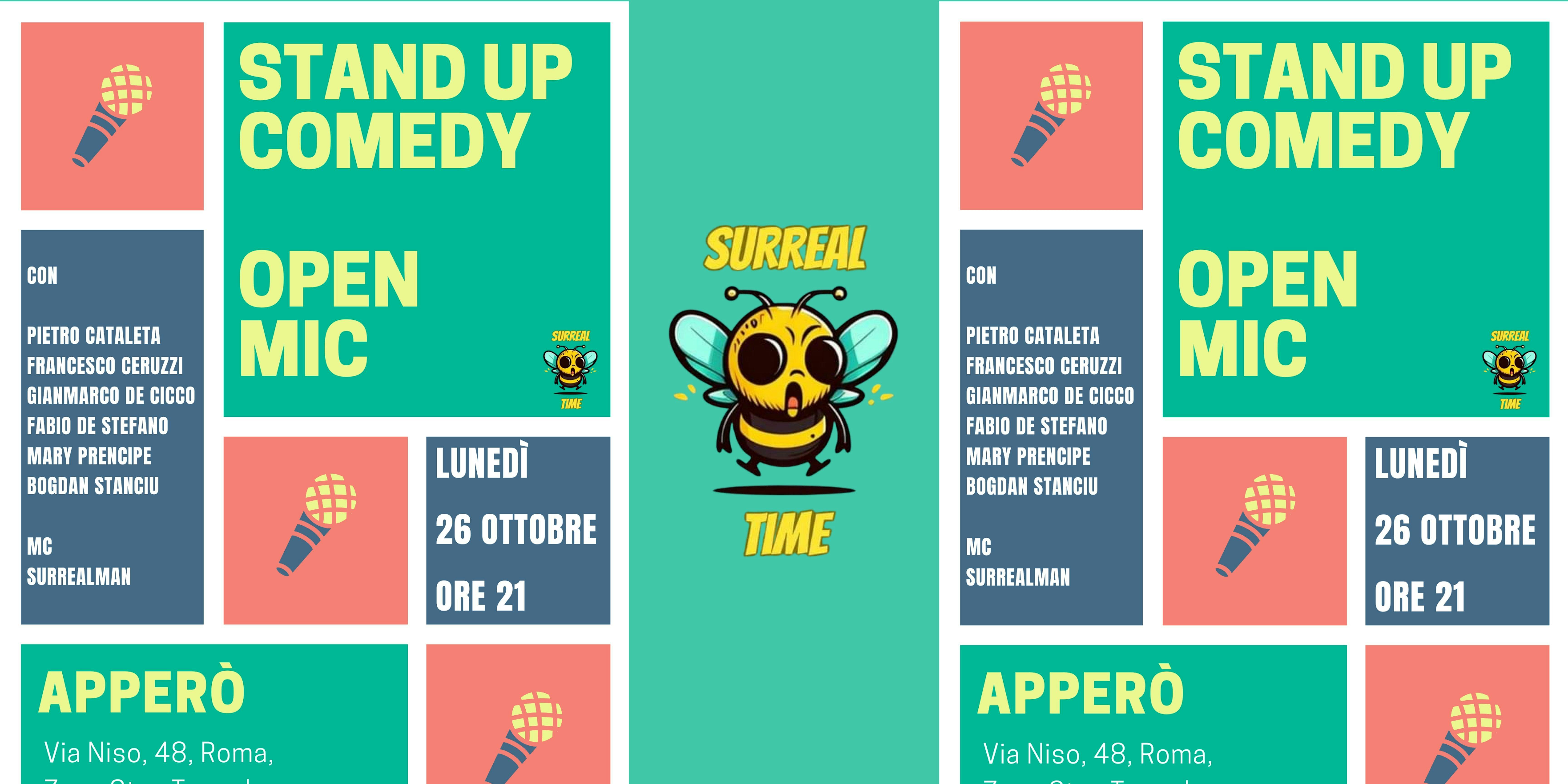 STAND UP COMEDY OPEN MIC  @APPERO'