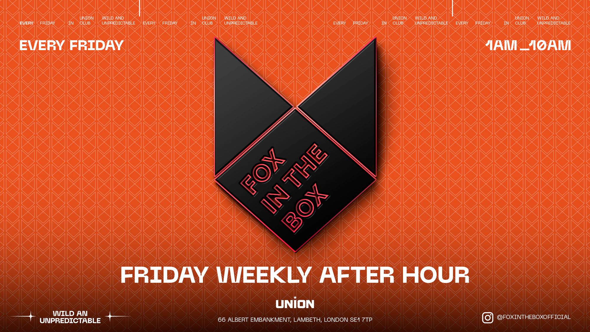 AFTER PARTY AT FOX IN THE BOX (OPEN UNTIL 10 AM! )