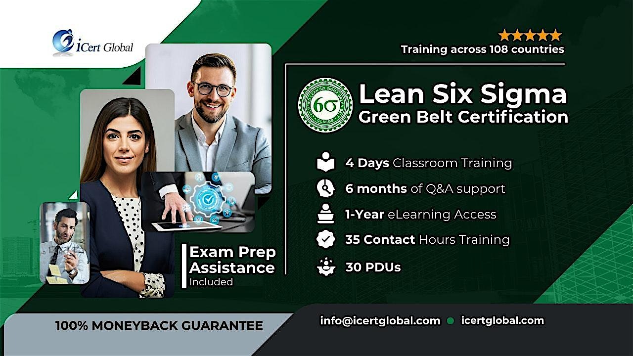 Lean Six Sigma Green Belt Weekend Classroom Training in Tallahassee, FL