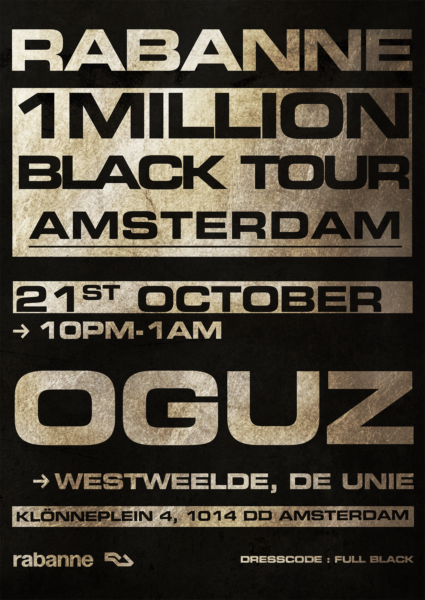 One Million Black Tour Amsterdam