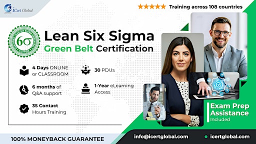 Lean Six Sigma Green Belt Certification Bootcamp in  Rancho La Costa, CA