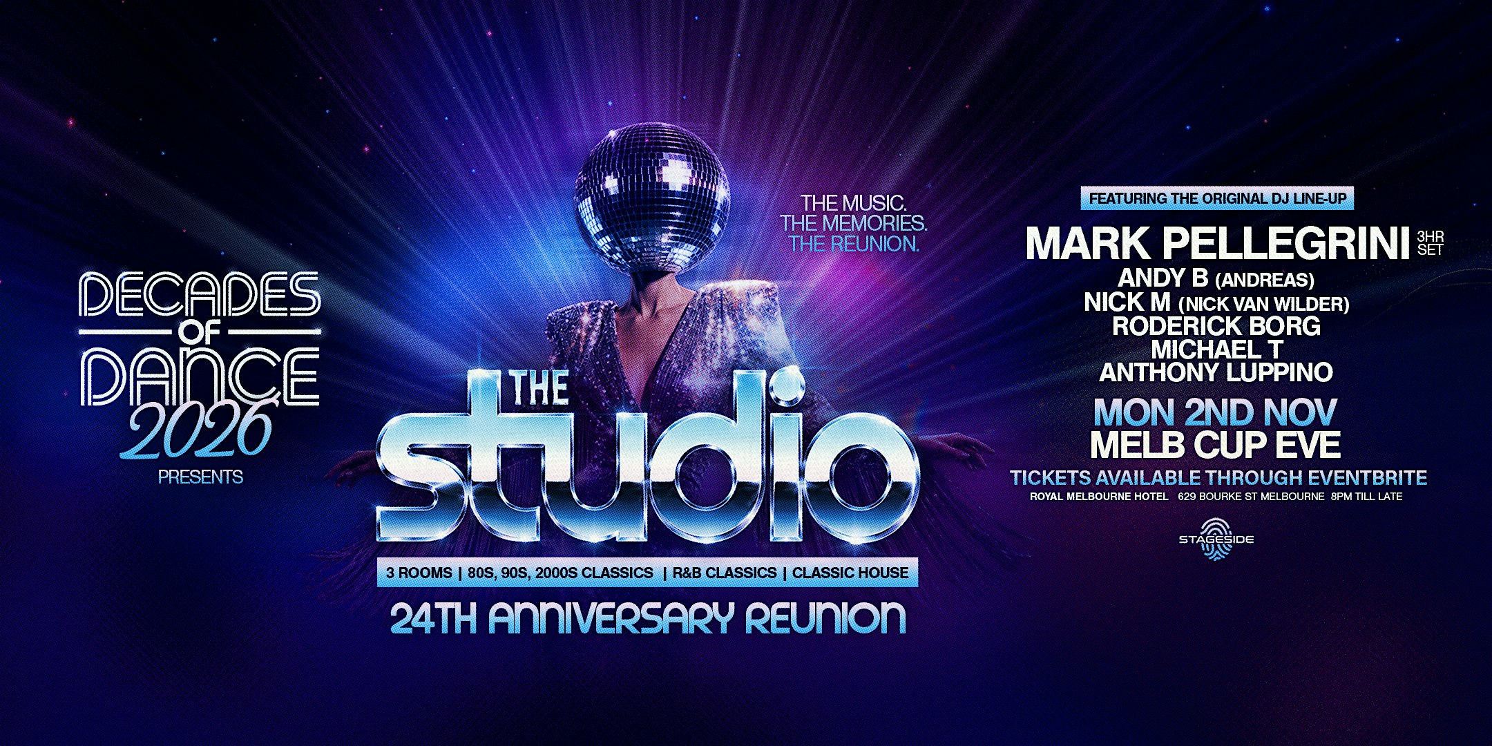 Decades Of Dance Presents THE STUDIO (24th Anniversary Special Event)