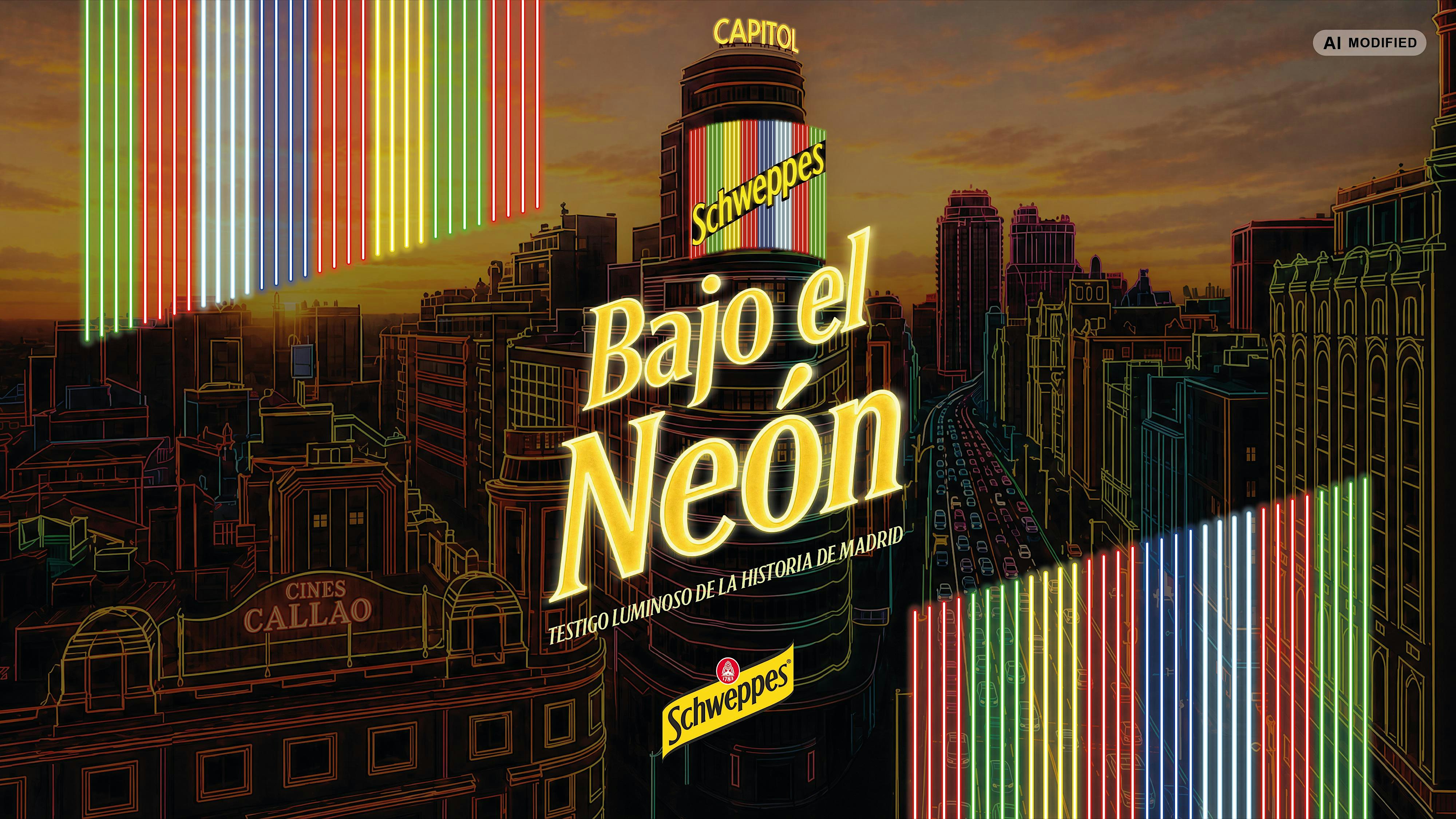 NEÓN COLOSAL de Schweppes y las historias por iluminar