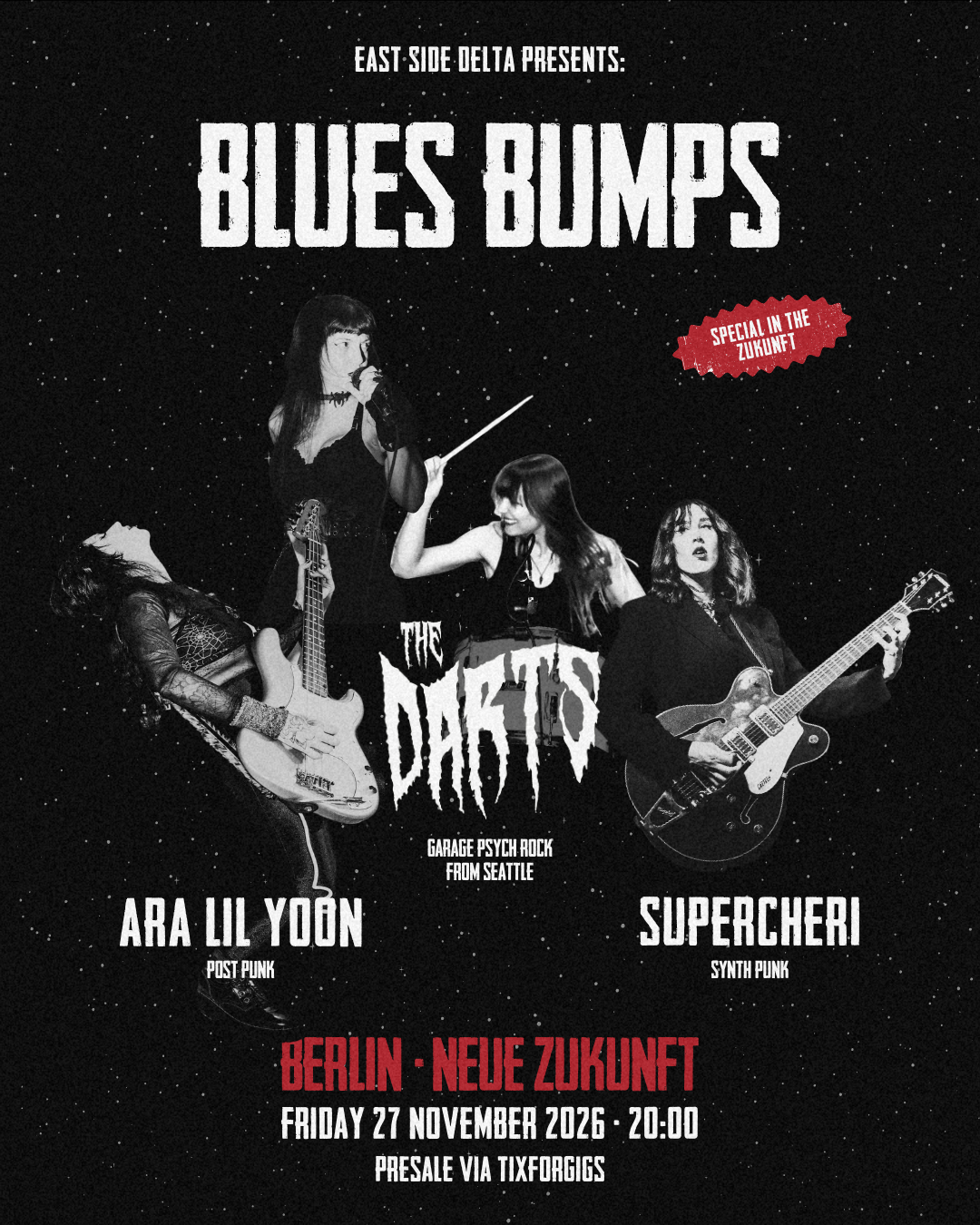 BLUES BUMPS: THE DARTS (US) + support // Berlin Neue Zukunft