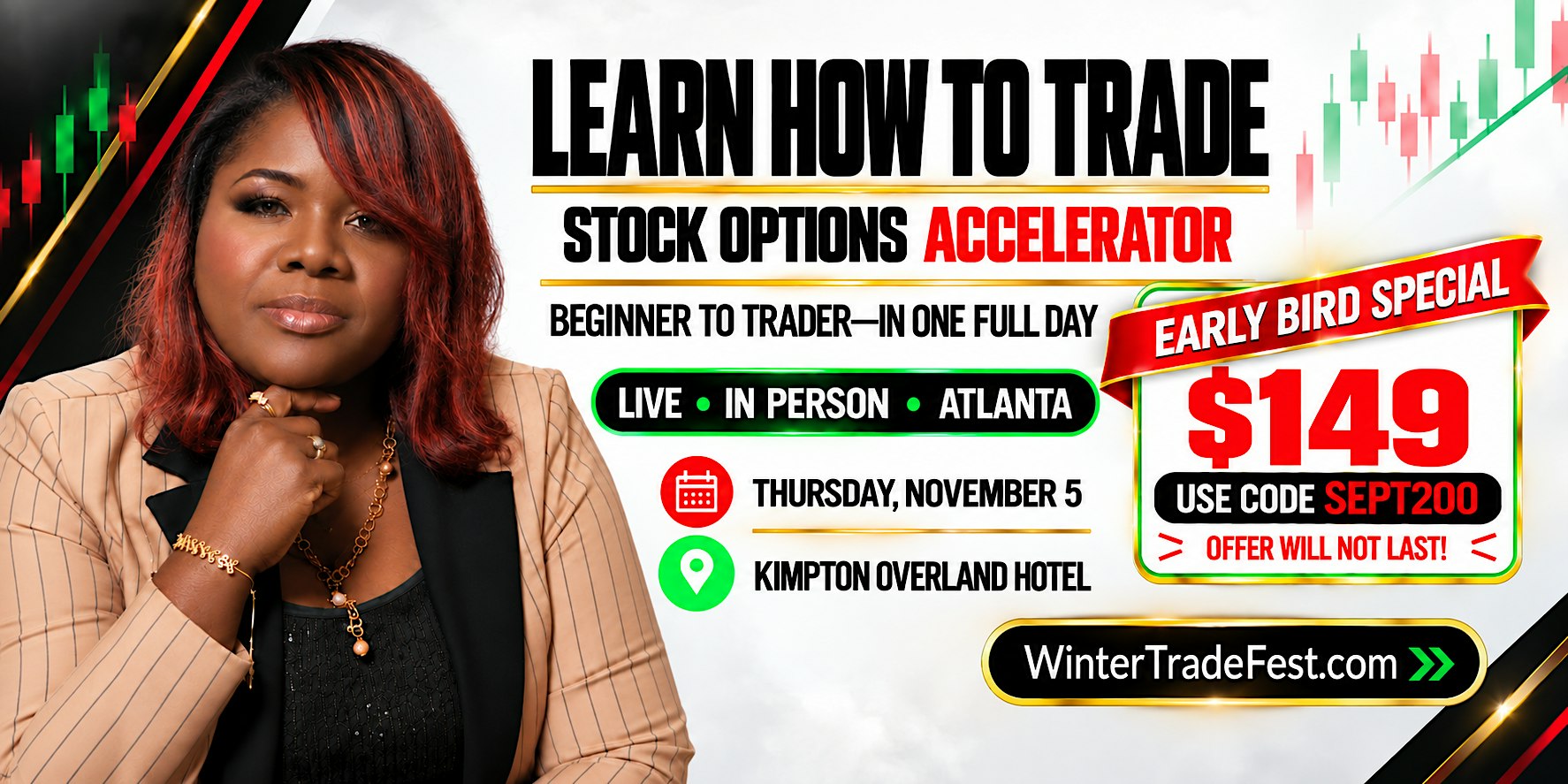 Stock Options Winter Trade Fest  Atlanta. Three-Day Event