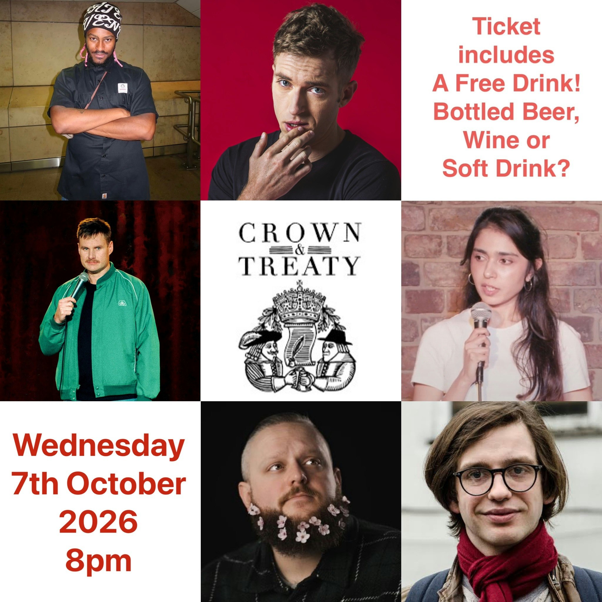 Comedy @ Crown & Treaty Uxbridge Inc a Free Drink!
