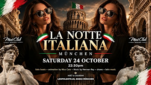 La Notte Italiana! Samstag 24 Oktober 2026
