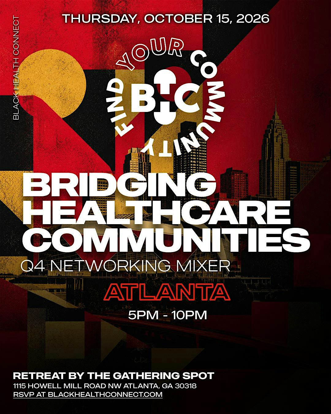 Black Health Connect | Bridging Healthcare Communities: ATLANTA -  Q4 Mixer
