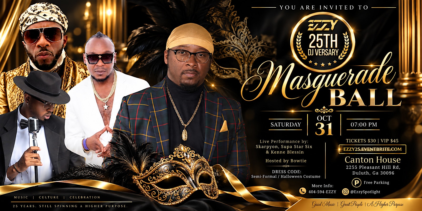 DJ Ezzy 25th DJ-versary & Masquerade Ball