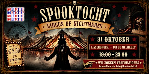 Spooktocht Lisserbroek 2026 - Circus of Nightmares