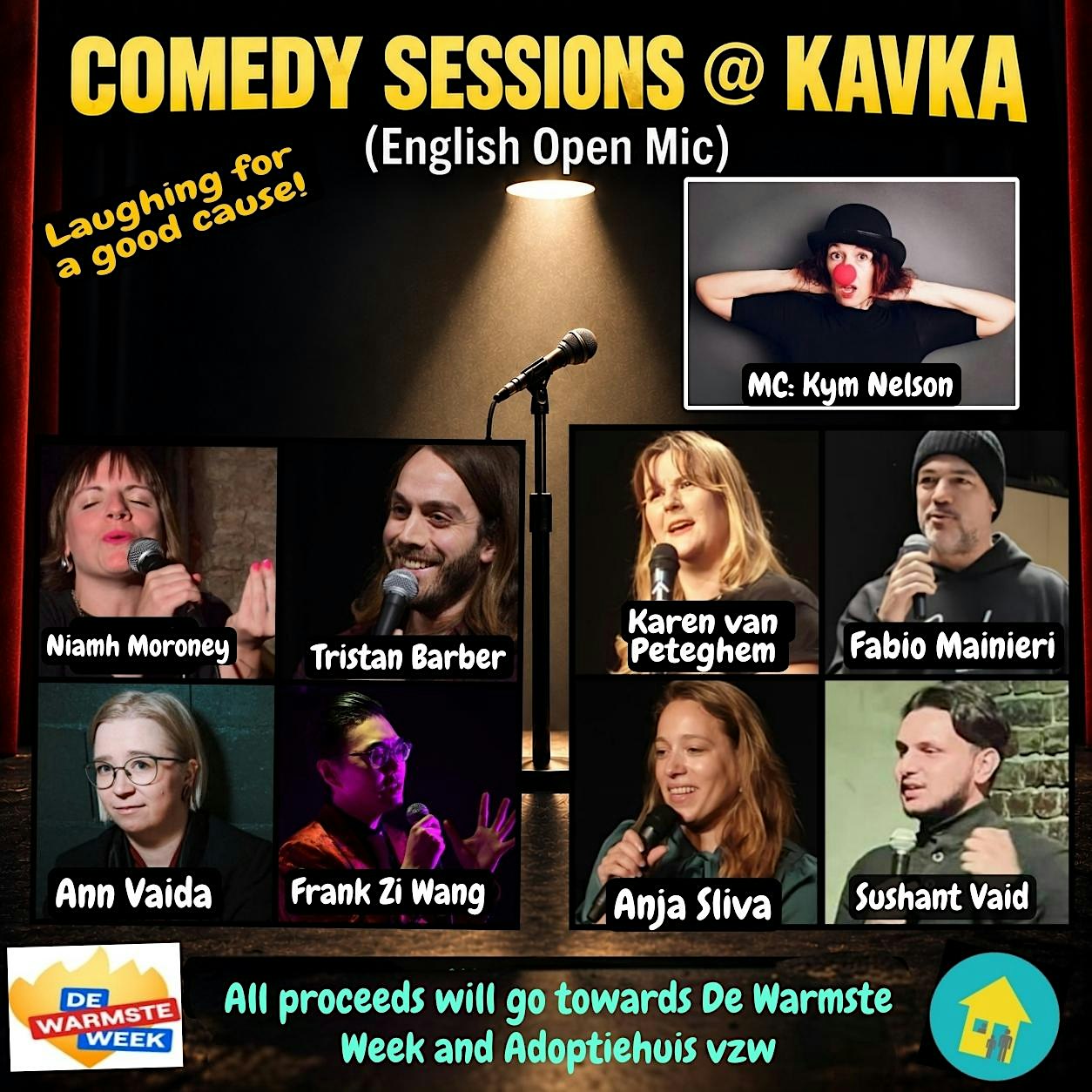 Comedy Sessions @ Kavka (Fundraiser English Comedy Night)