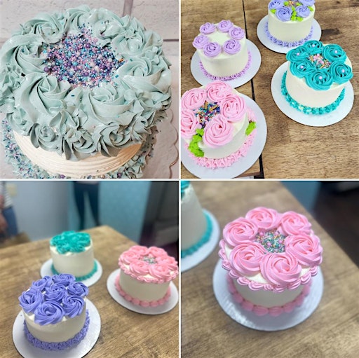 Beginner Cake Decorating Foundations with Extreme Piping! Mini-Cakes!!