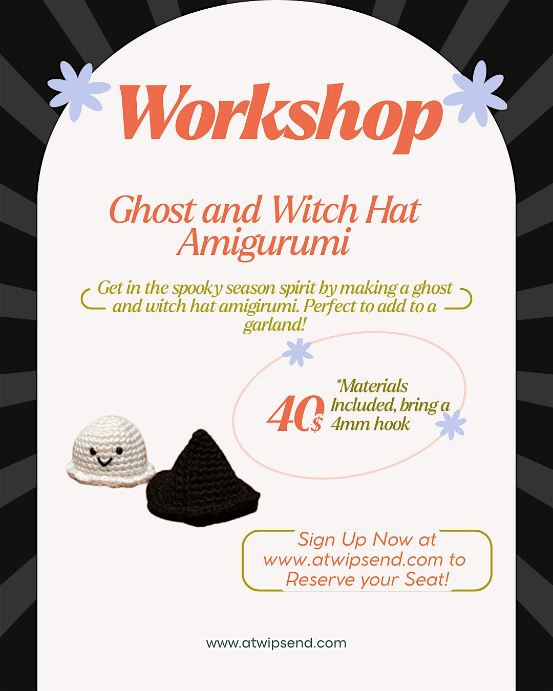 Ghost & Witch Hat Amigurumi Workshop