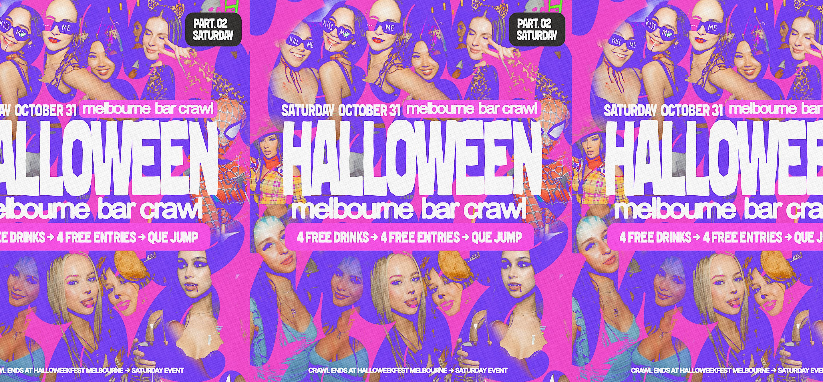 Halloween Bar Crawl  PT.02 → Melbourne 2026 → SATURDAY OCTOBER 31