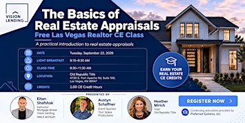 2 hours CE Class | Real Estate | The Basics of Real Estate Appraisals
