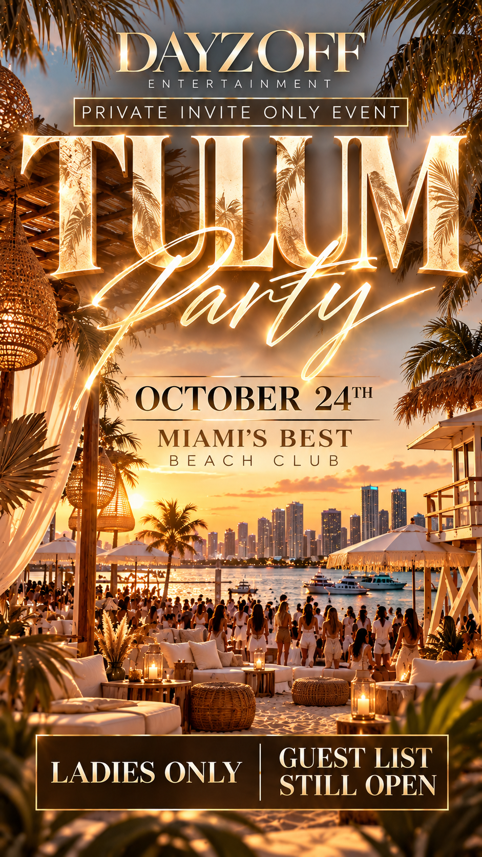 Tulum Party At Miamis Best Beach Club