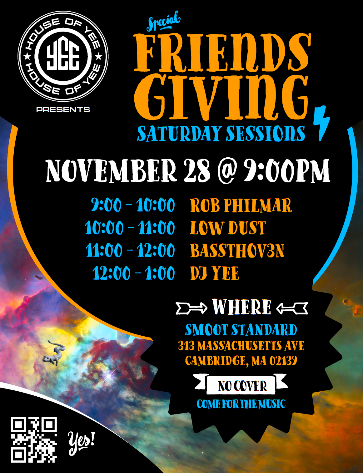 House of Yee presents - Satuday Sessions - Friendsgiving