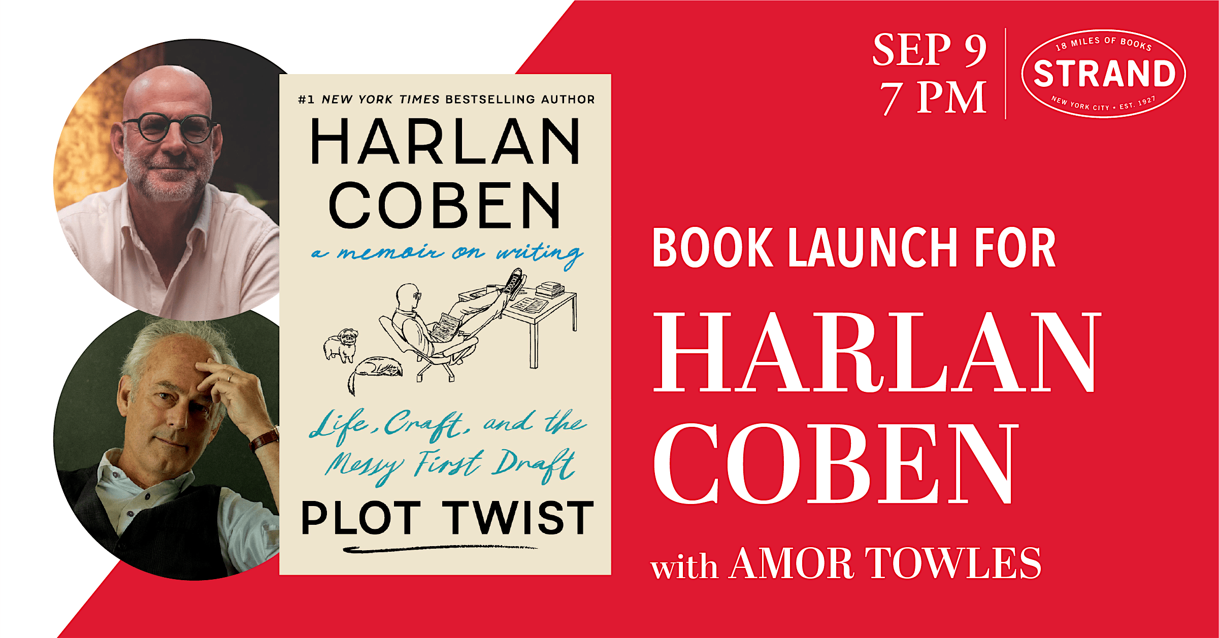 Harlan Coben + Amor Towles: Plot Twist