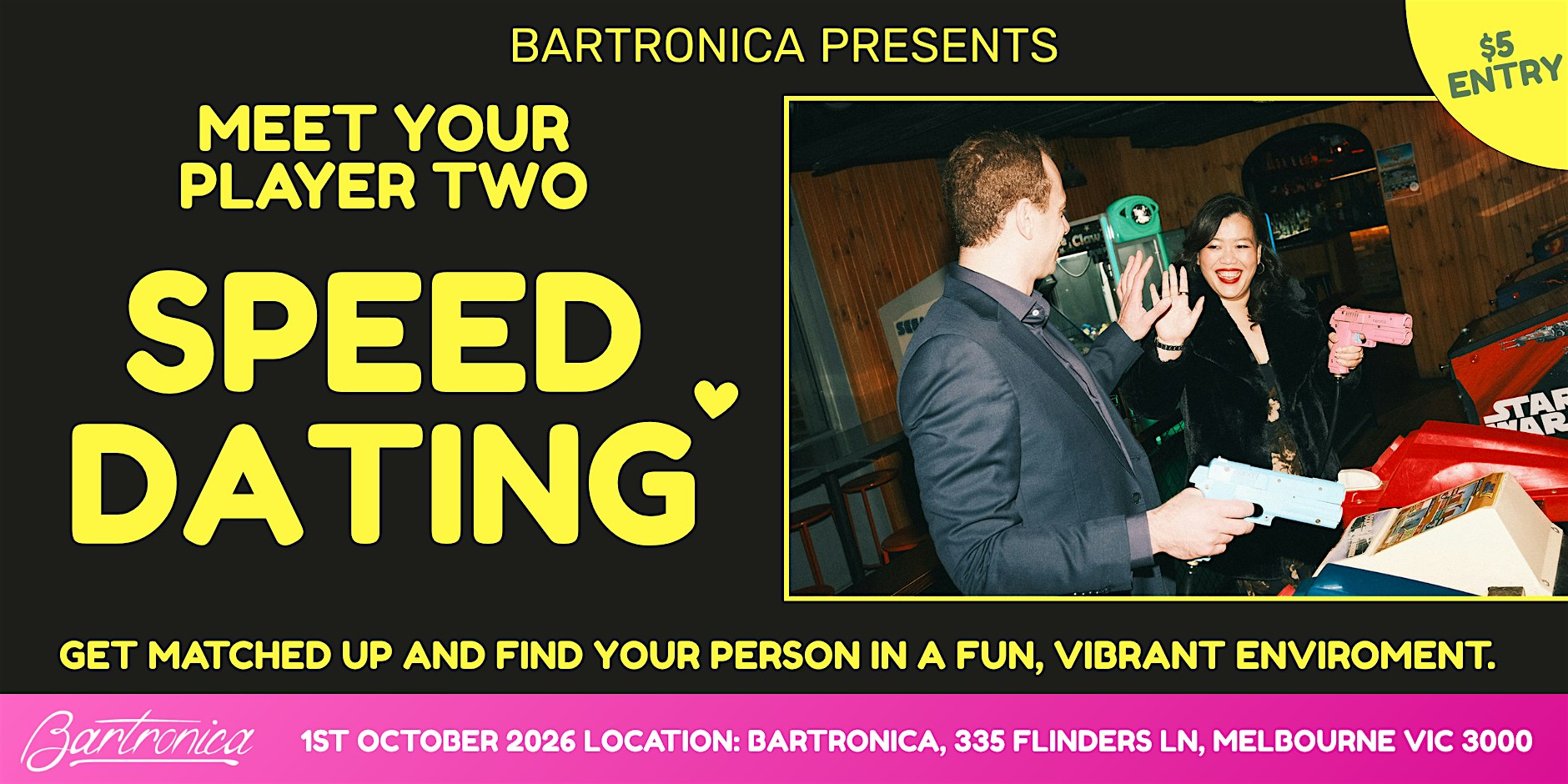 Melbourne Arcade Bar Speed Dating - Bartronica