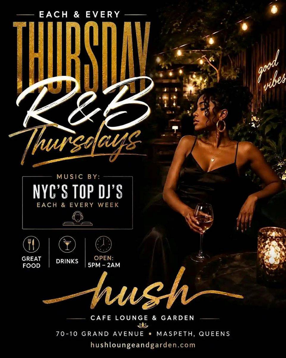 R&B Thursdays at Hush Lounge Garden – Thursday Night Party in Queens NYC