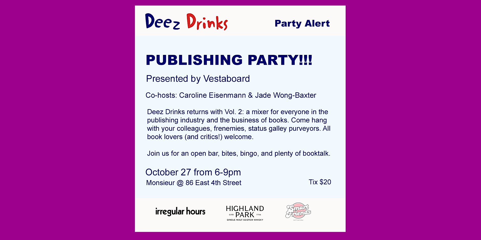 Deez Drinks Vol. 2: Publishing Party!
