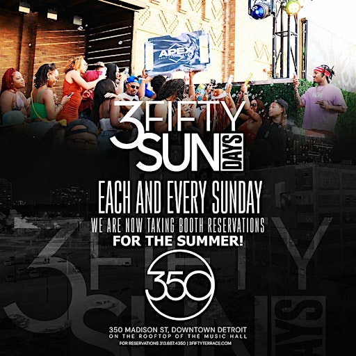 3Fifty Sundays rooftop day party