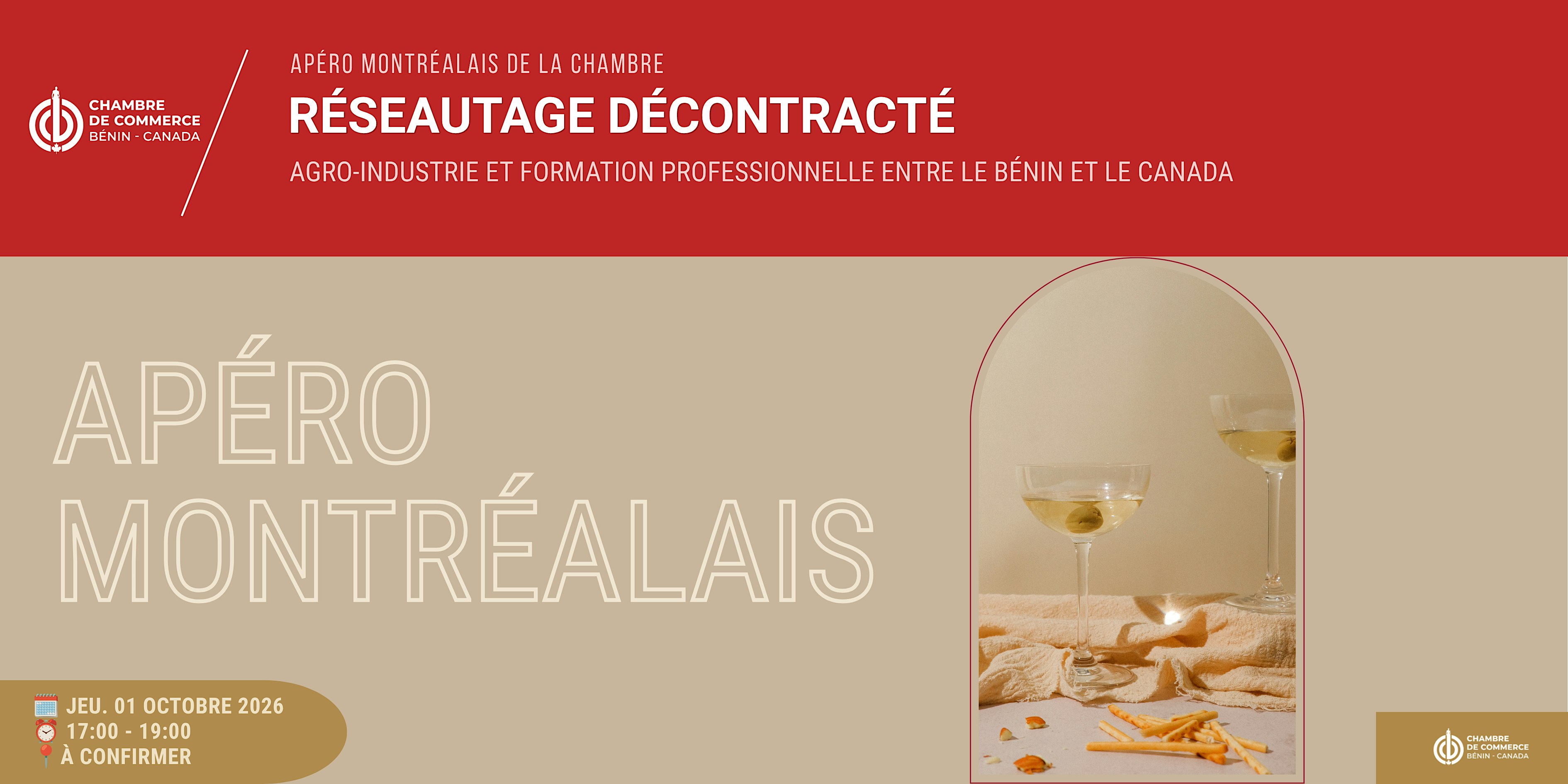 Apéro montréalais — Le rendez-vous décontracté de la CCBC