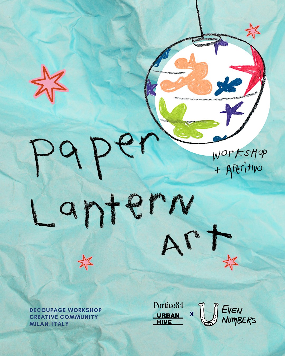 Paper Lantern Art Workshop & Aperitivo in Milan | Tissue Paper Decoupage