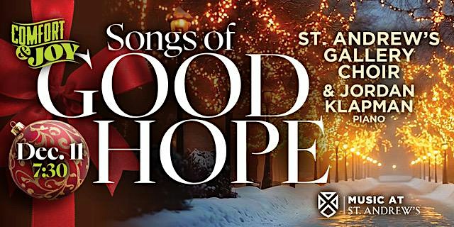 Comfort and Joy: Songs of Good Hope