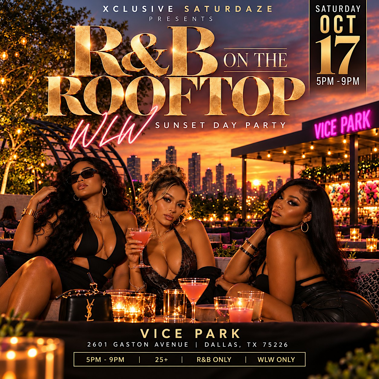R&B on the Rooftop- WLW Sunset Day Party