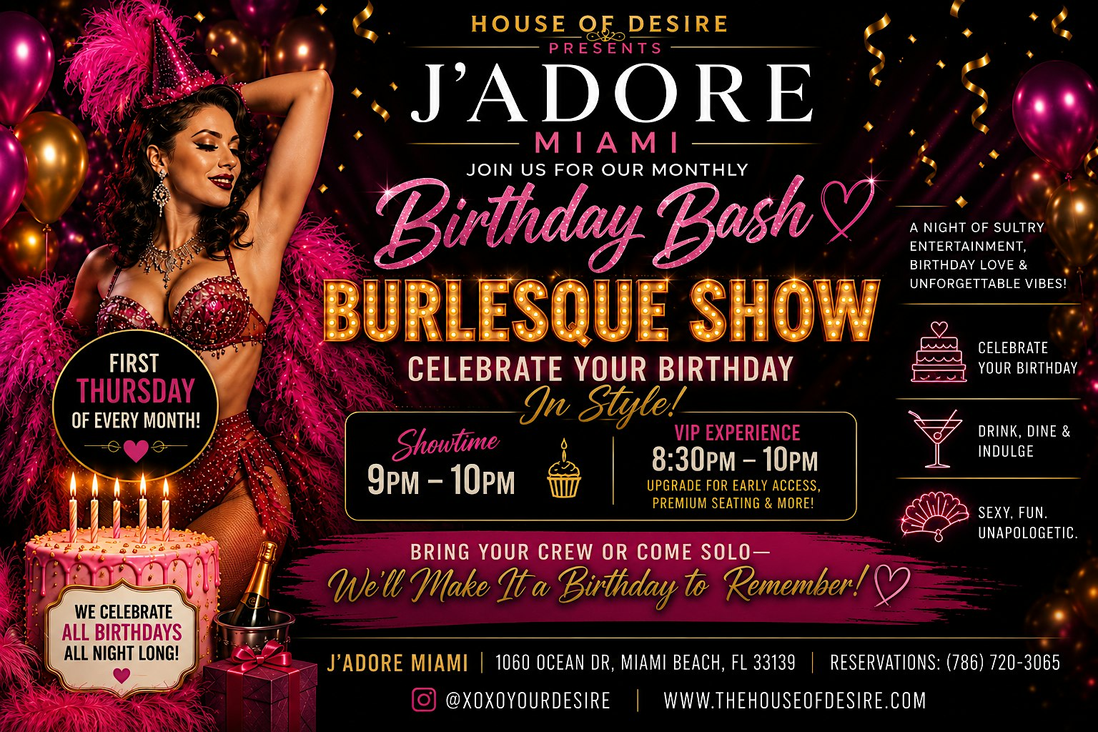 Birthday Bash Burlesque Show