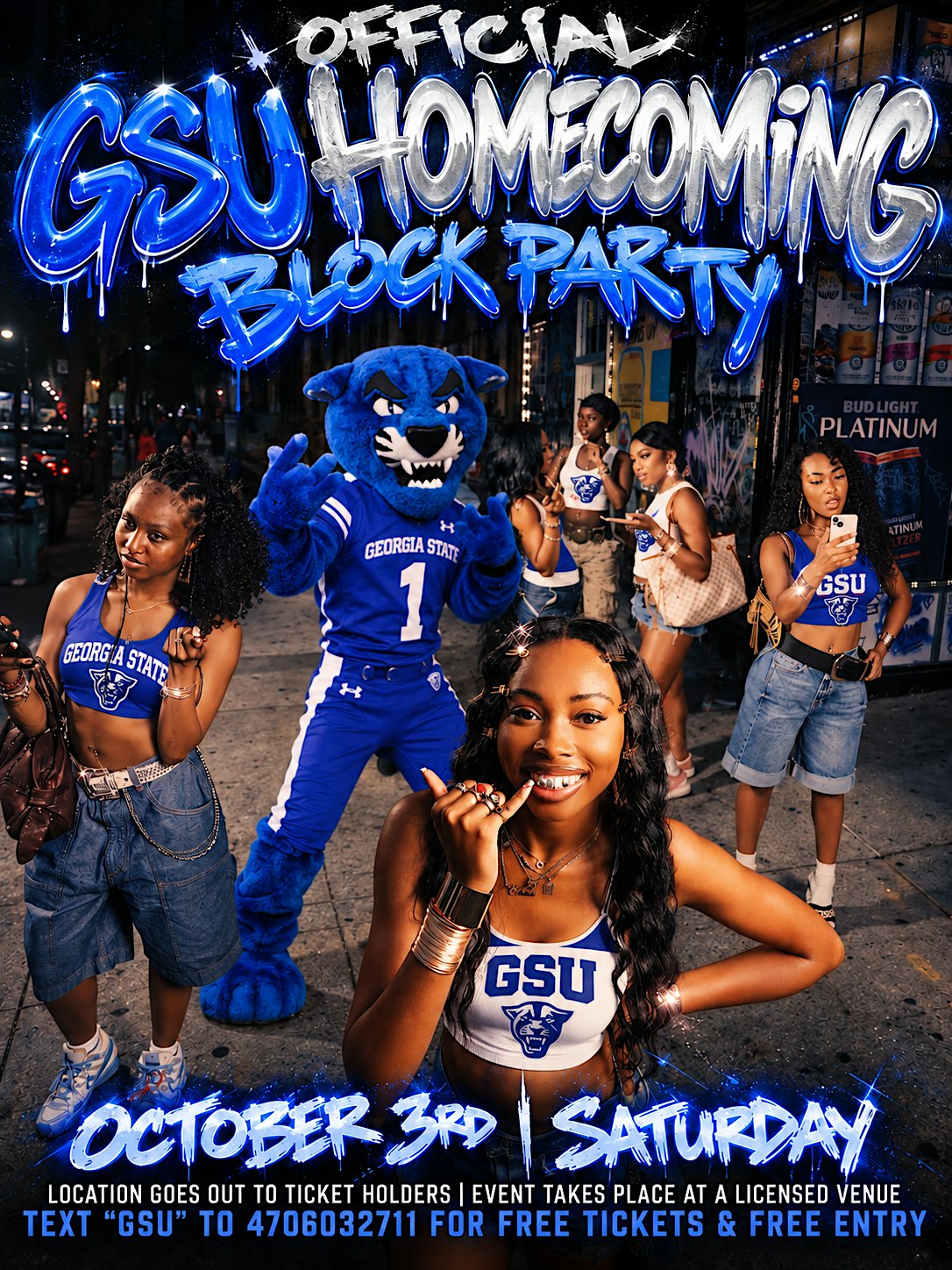 TOOKDEEN's GSU BLOCK PARTY INDOOR + OUTDOOR EVENT ( 1 MIN FROM CAMPUS )