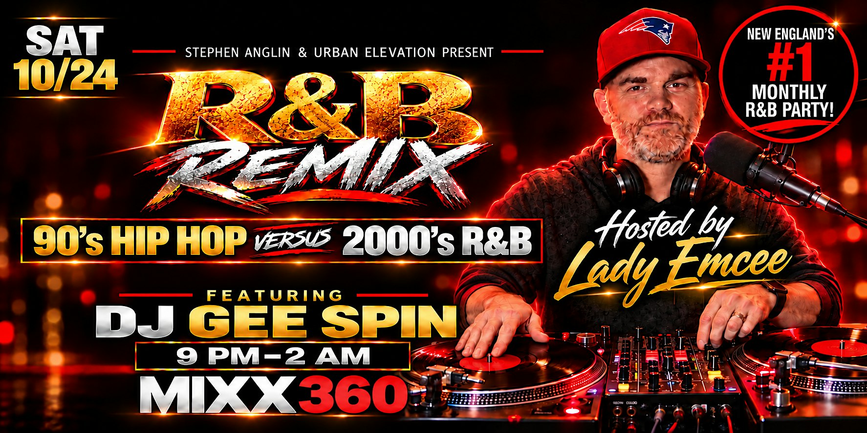 R&B Remix: 90's vs 2000's Boston's Hottest Monthly R&B Party, Sat 10/24