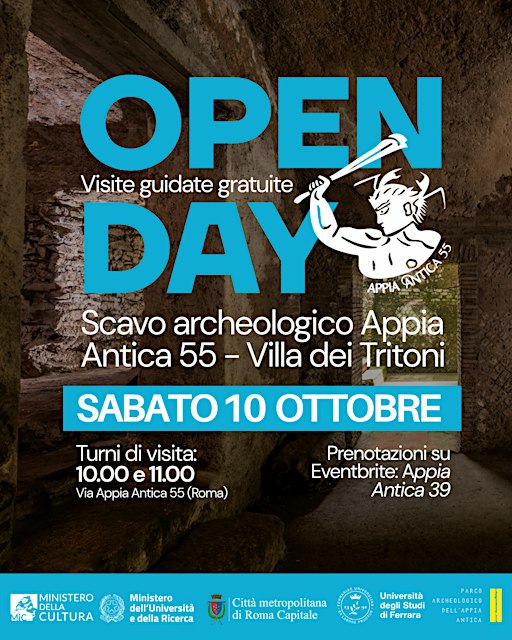 SCAVO APERTO! Visite guidate alla Villa dei Tritoni in Via Appia Antica 55
