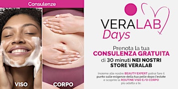 Veralab Days presso Store Veralab Roma Tomacelli | dal 21 al 30 Settembre