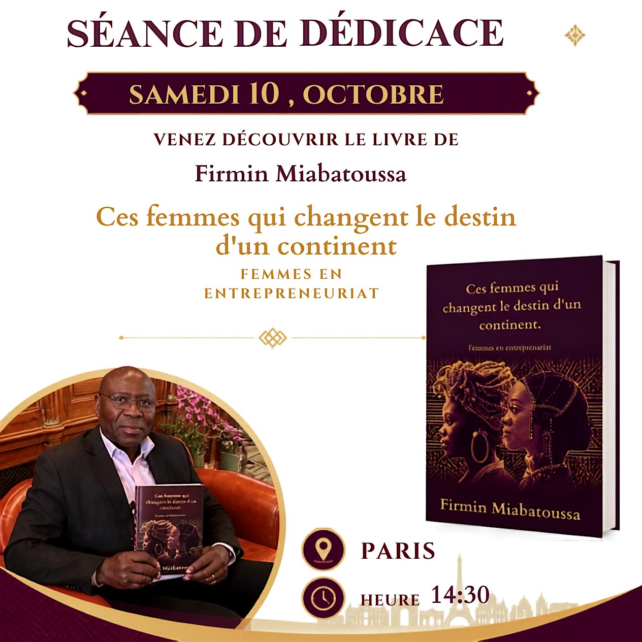 Séance dédicace – Firmin Miabatoussa