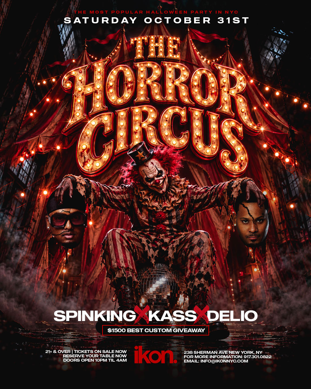 The Horror Circus Halloween Night IKON - Sat Oct 31