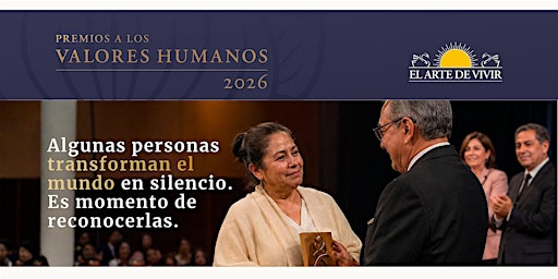 Premios a los Valores Humanos: Pilar 2026. Conferencia, Ceremonia y Música.