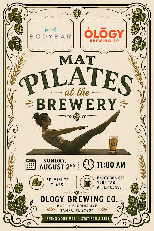 Mat Pilates class at Ology Brewing Co